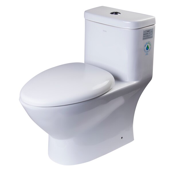 Eago MODERN DUAL FLUSH ECO-FRIENDLY HIGH EFFICIENCY CERAMIC TOILET TB346 - main
